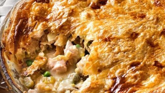 This creamy chicken and leek pie is heaven on a plate