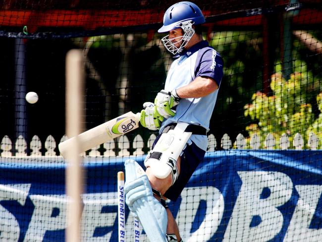 Johns has a hit in the nets ahead of his T20 debut. Pic: Sam Mooy.