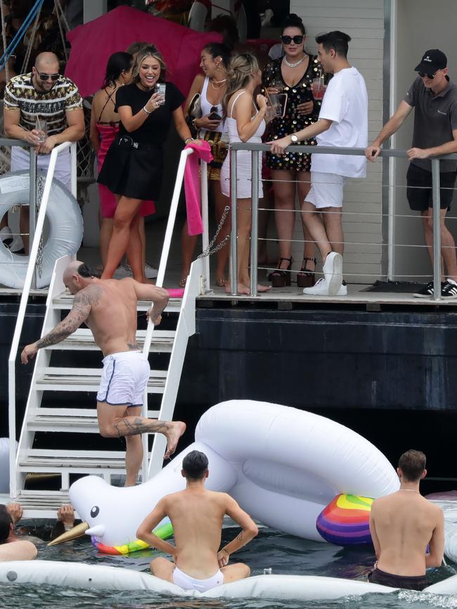 Francesca Packer celebrated her birthday on The Island in Sydney. Picture: Matrix Media