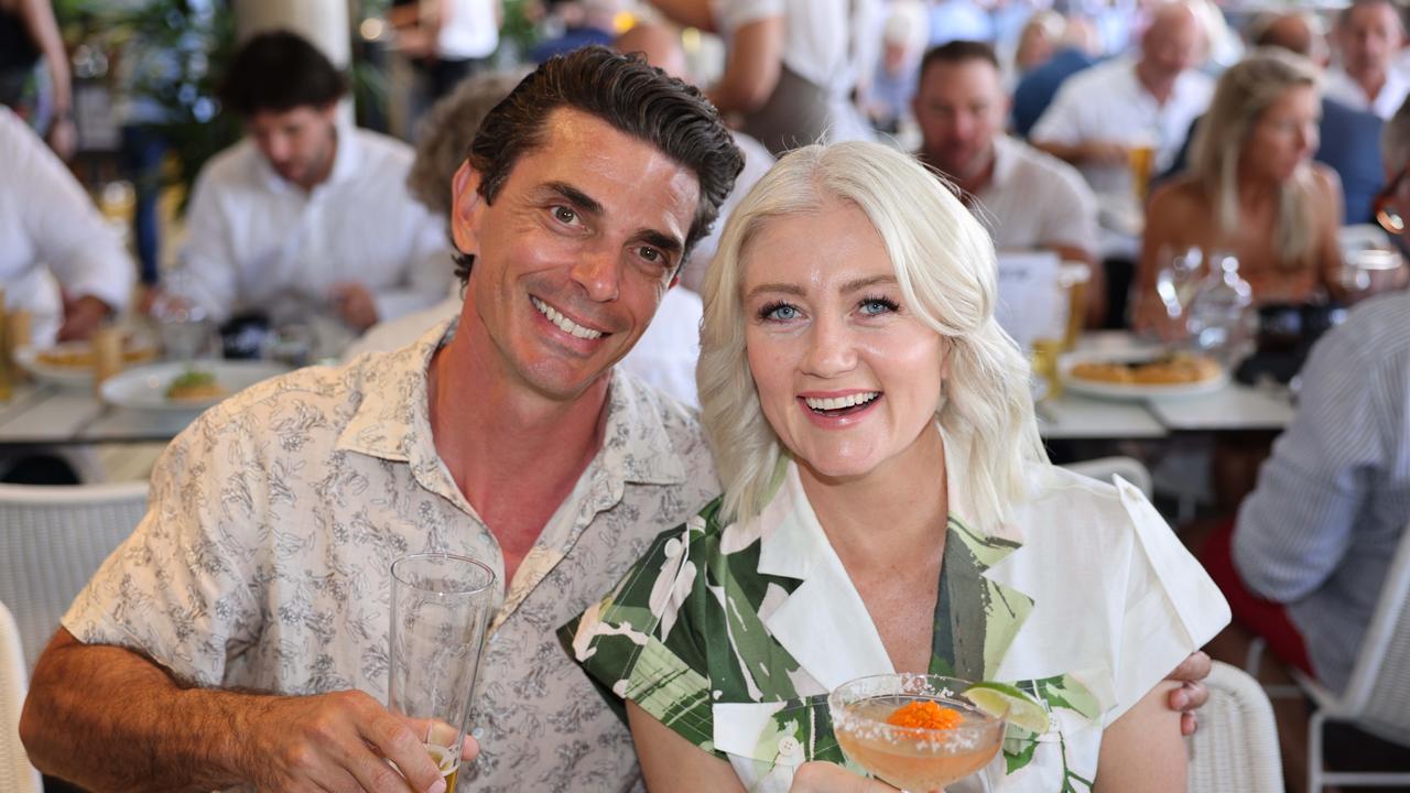 Lauren Probin and Adam Forrester at the M.O.B Academy Charity Lunch Edgewater Dinner and Lounge Capri on Via Roma for Gold Coast at Large. Picture, Portia Large.