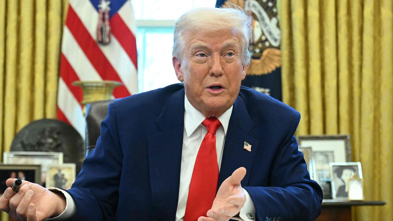 US President Donald Trump speaks before signing an executive order in the Oval Office of the White House on April 9, 2025 in Washington, DC. (Photo by SAUL LOEB / AFP)