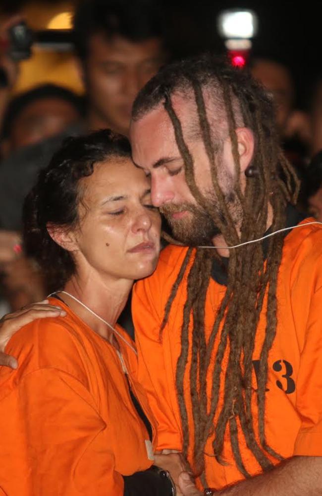 After six hours of re-enactment, Sara Connor and David Taylor have again been separated and returned to their cells. Picture: Zul Edoardo