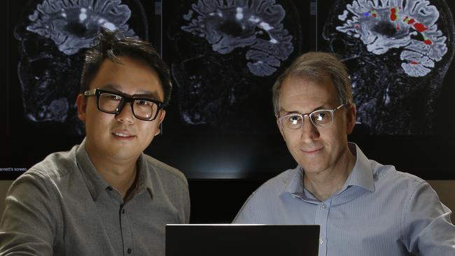 Dr Chenyu Tim Wang and Prof Michael Barnett. Picture: John Appleyard