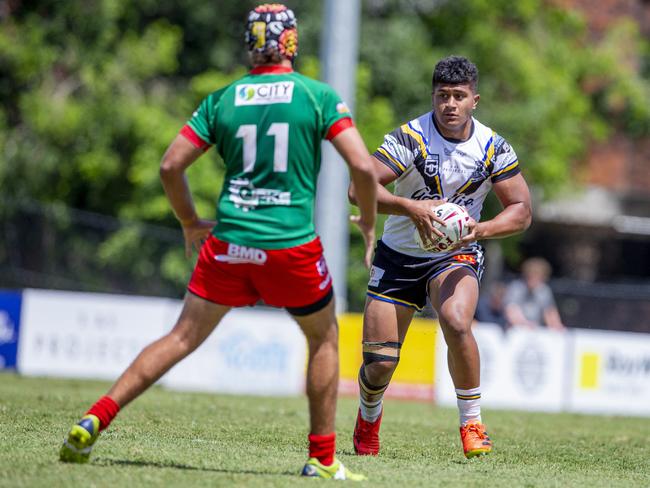 Ahmani Leilua is the Magpies captain. Picture: Jerad Williams