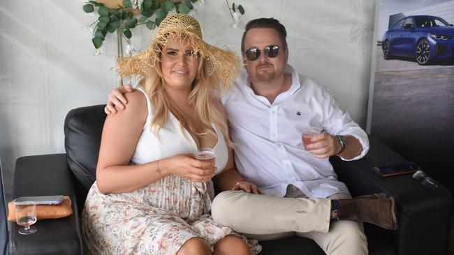 Jacinta Looms and Wes Strung enjoy their day at the Polo By the Sea event in Maroochydore. Picture: Eddie Franklin