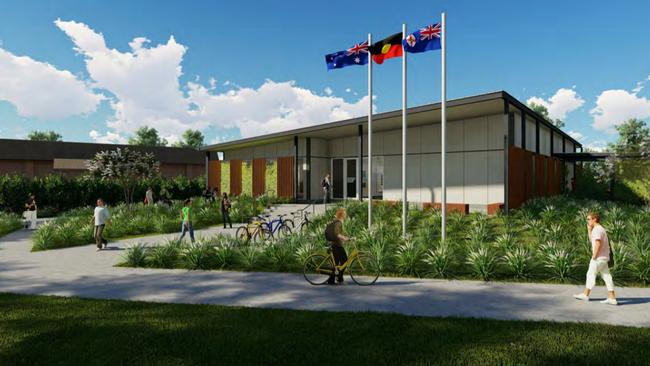 What it could look like ... An artist's impression of the TAFE NSW Connected Learning Centre to be built in Batemans Bay.