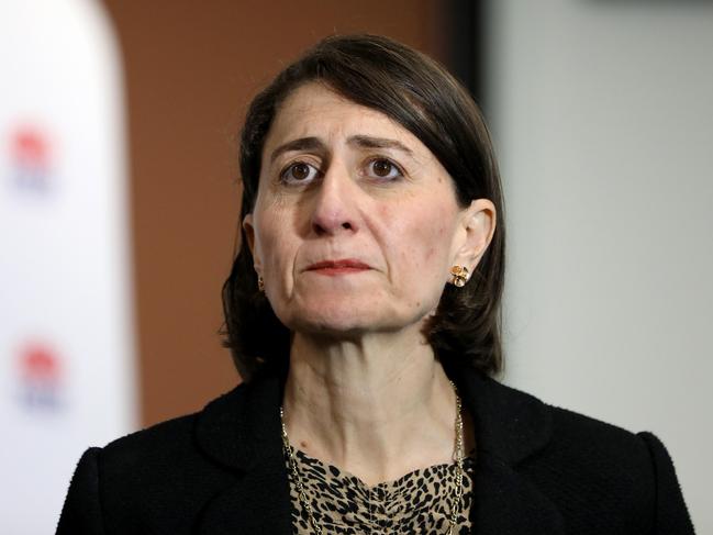 Gladys Berejiklian in Sydney on Wednesday. Picture: Damian Shaw