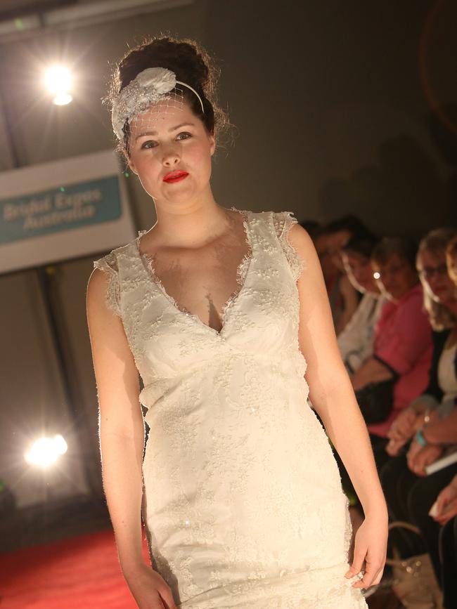 Geelong Bridal Expo. Hannah Sweeney modeling a dress