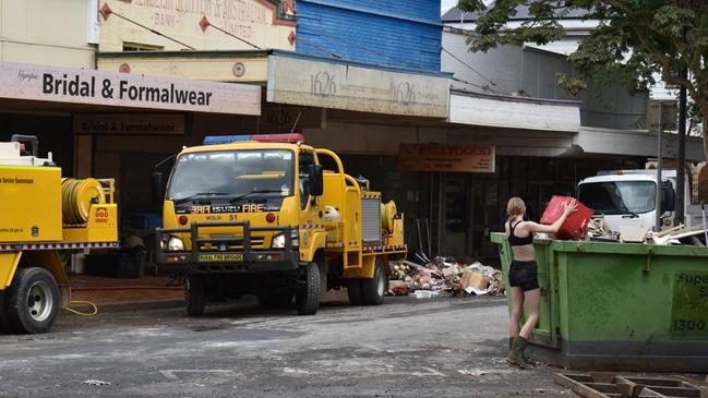 Rural fire volunteer Ted Uebergang said more than 128 jobs in Gympie were completed in 72 hours. Photo: Elizabeth Neil