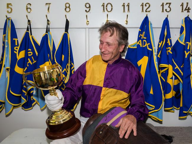 John Lait, 59. John is the oldest ever jockey to ride at the Longreach Cup. He has ridden more than 1500 races.