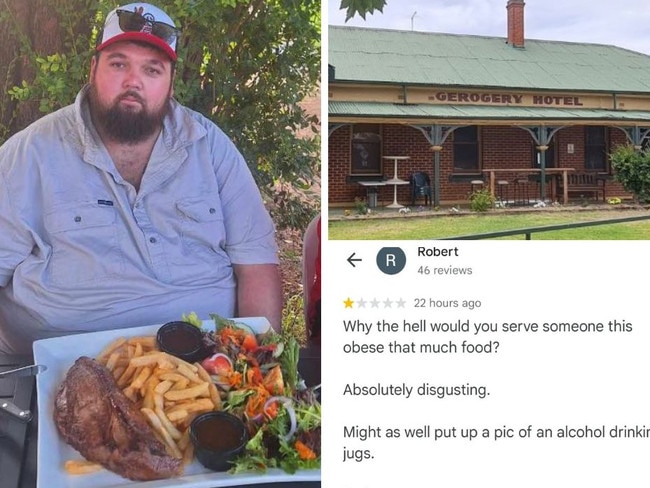 Country pub's response to review. Picture: Supplied to news.com.au/Instagram/Facebook