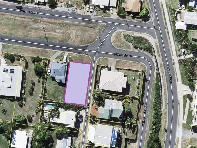 The block of land on John Street and Logan Lane sold for $425,000 in February 2022.