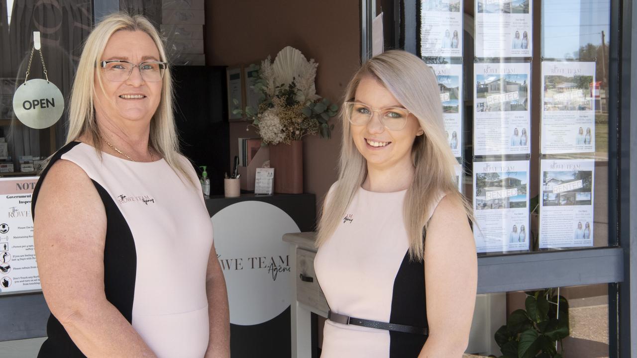 MORE THAN NUMBERS: Celebrating one year in business are The Rowe Team Agency owner Joanne Rowe (left) and Isabel Rowe. Pic: Nev Madsen.