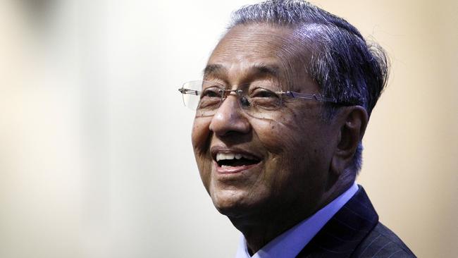 Doubts ... former Malaysian PM Mahathir Mohamad is among those to suggest a cover-up in the MH370 mystery. Picture: AP/Joshua Paul.