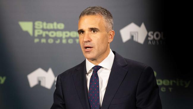 Premier Peter Malinauskas in February last year announced the largest single release of residential land in the state’s history. Picture: NCA NewsWire / Morgan Sette