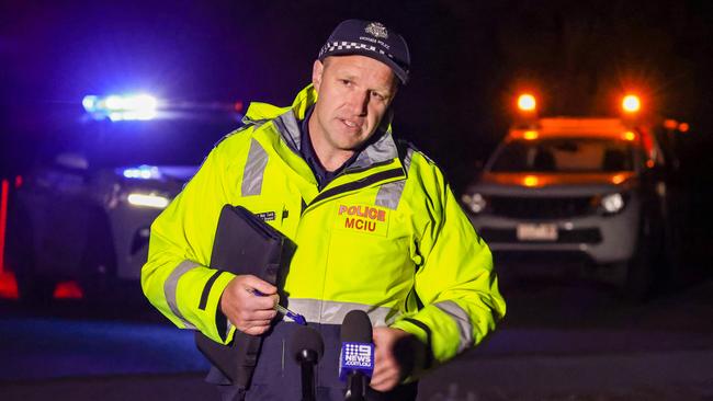 Detective Senior Sergeant Chris Von Tunk urged drivers ‘not to be distracted’ while driving. Picture: Ian Currie