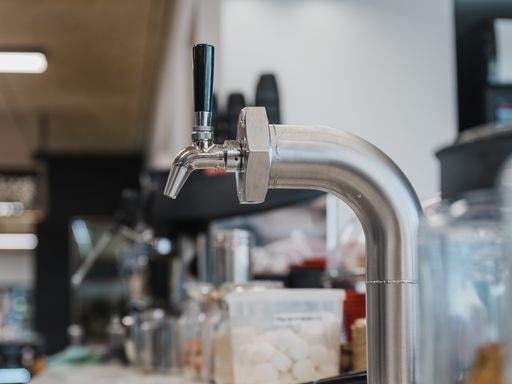 Milk tap installed as part of the joint initiative between Schulz Organic and The Udder Way