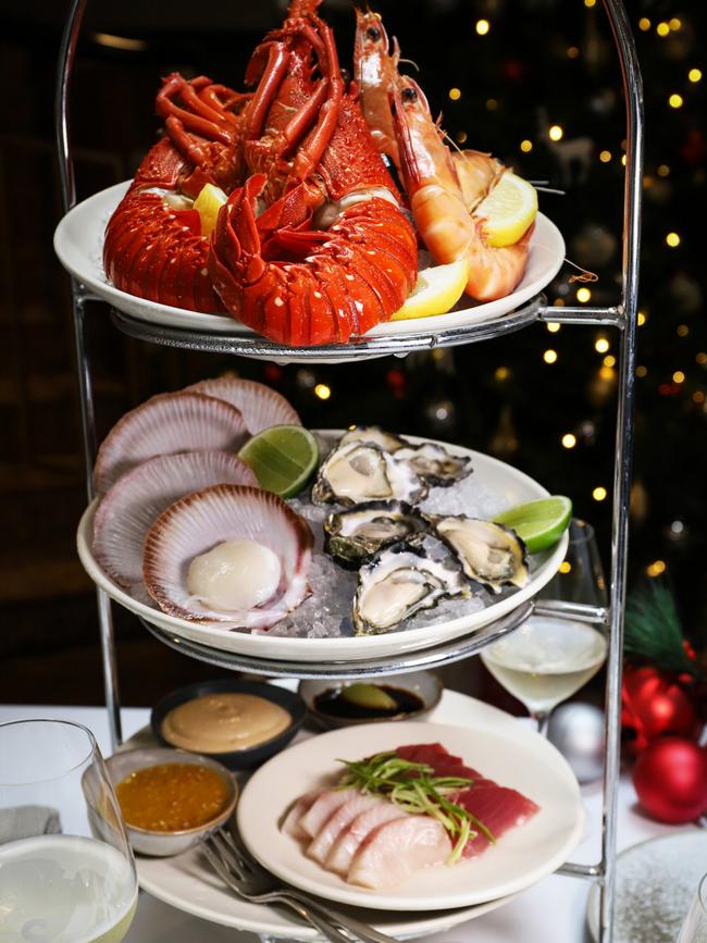 Silvester's seafood tower for Christmas lunch. Picture: Jenifer Jagielski