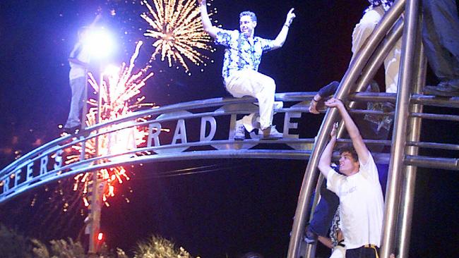 Gold Coast revellers celebrating New Year’s Eve, January 1, 2000 and the dawn of a new millennium. Things are quite different now ... or are they?