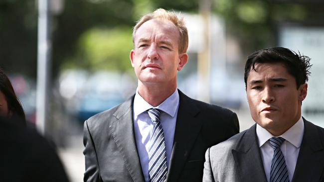 Dulhunty arrives at Waverly Court today charged over a bizarre alleged break. Picture: Adam Yip