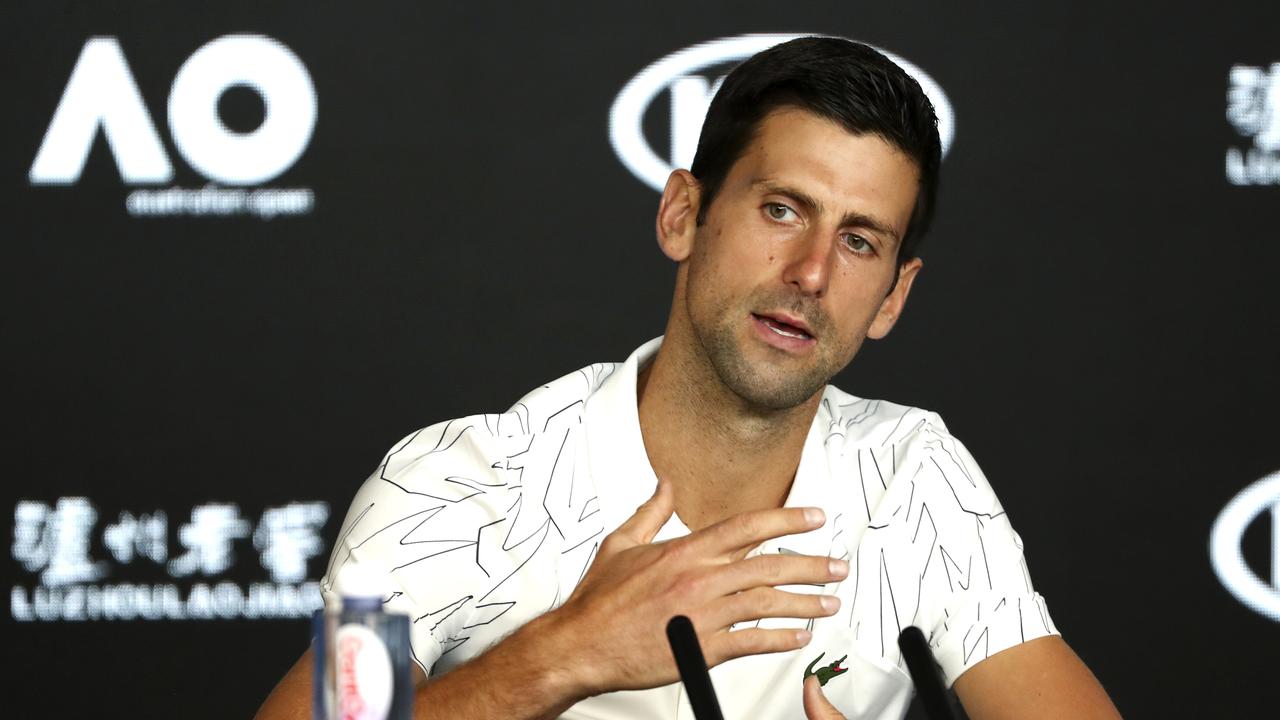 Novak Djokovic says the big three’s dominance is close to ending.