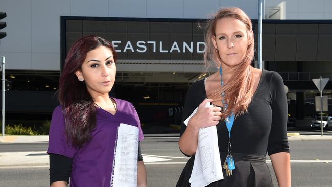 Nurse Tamara Frangiosa with lead campaigner Jenna Rank. Picture: Lawrence Pinder