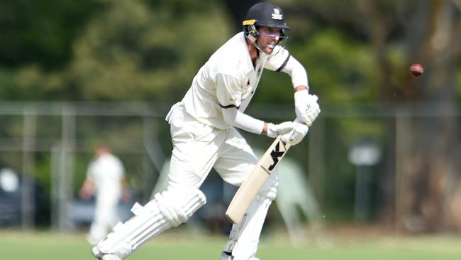 Uni captain Will Bosisto was superb with the bat against Southern District but his team fell at the final hurdle and will miss out on finals. Picture: Tricia Watkinson