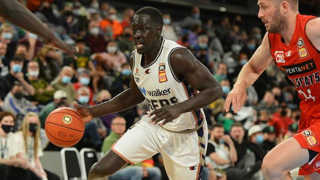 Sunday Dech in action for the 36ers. Picture: Steve Bell/Getty