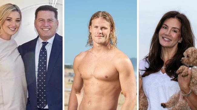 Sunshine Coast, Noosa socialites (left to right): Jasmine and Karl Stefanovic, Jett Kenny, Krissy Marsh.