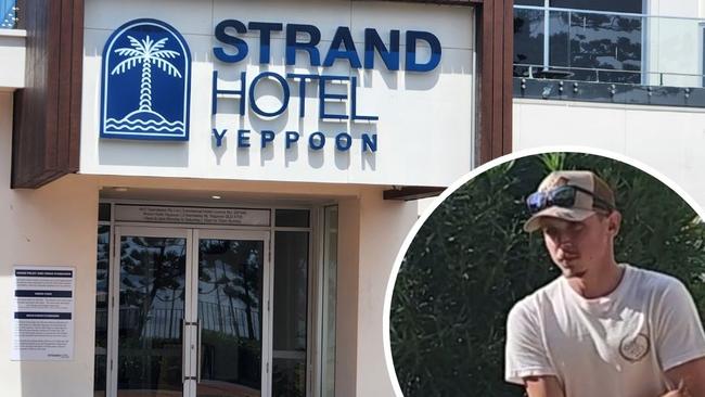 The Strand Hotel Yeppoon and (inset) Khai Draven.