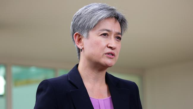 Australia still has a lot of questions to answer on the submarine deal, Penny Wong says. Picture: NCA NewsWire / Gaye Gerard