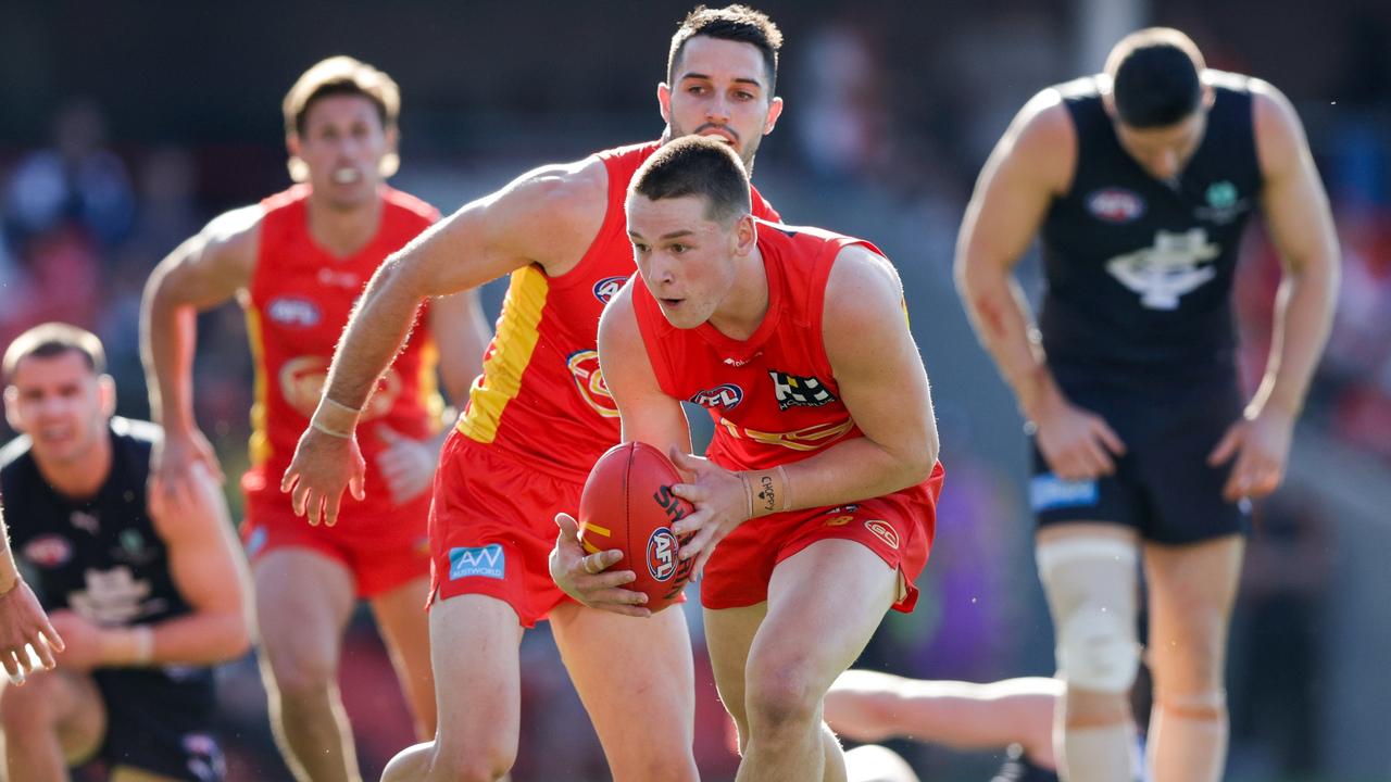 Bailey Humphrey was signed up until the end of 2028. Picture: Russell Freeman/AFL Photos