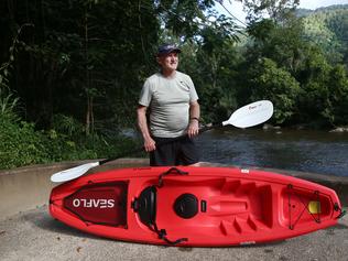 Crocodile surfaces at popular Cairns waterway