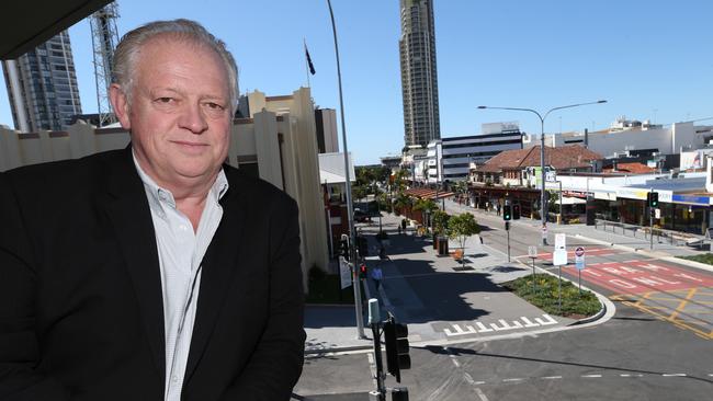 Hans Torv looks out at Southport from the Courthouse Hotel. Picture Mike Batterham