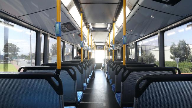 A near-empty bus on one of Adelaide’s least used routes. Photo Calum Robertson