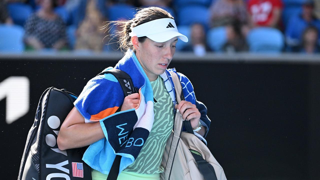 Jessica Pegula is out of the Australian Open. Photo by Morgan Hancock/Getty Images