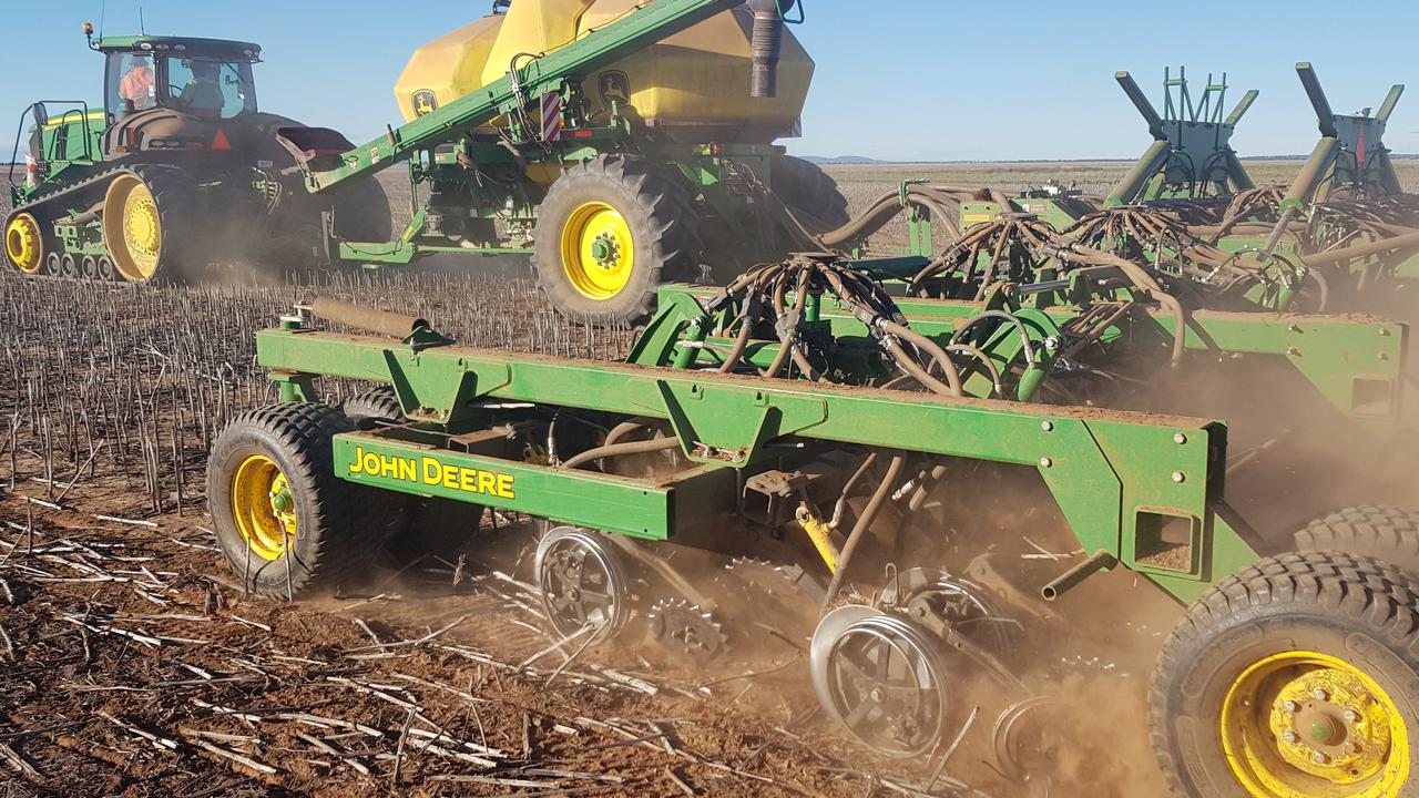 Ryan Farm Machinery’s coil gauge wheel system sows seed in wet paddocks ...