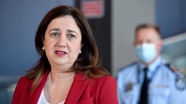 Premier Annastacia Palaszczuk says she wants more information before committing to a Christmas plan. Picture: NCA NewsWire / John Gass