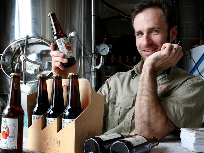 Mike Jorgensen at the Ekim Brewing Company in Mt Kuring-Gai.
