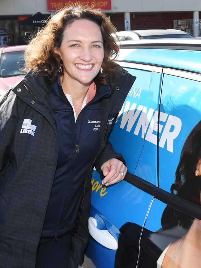 Liberal candidate for Mayo Georgina Downer. Picture: AAP / David Mariuz