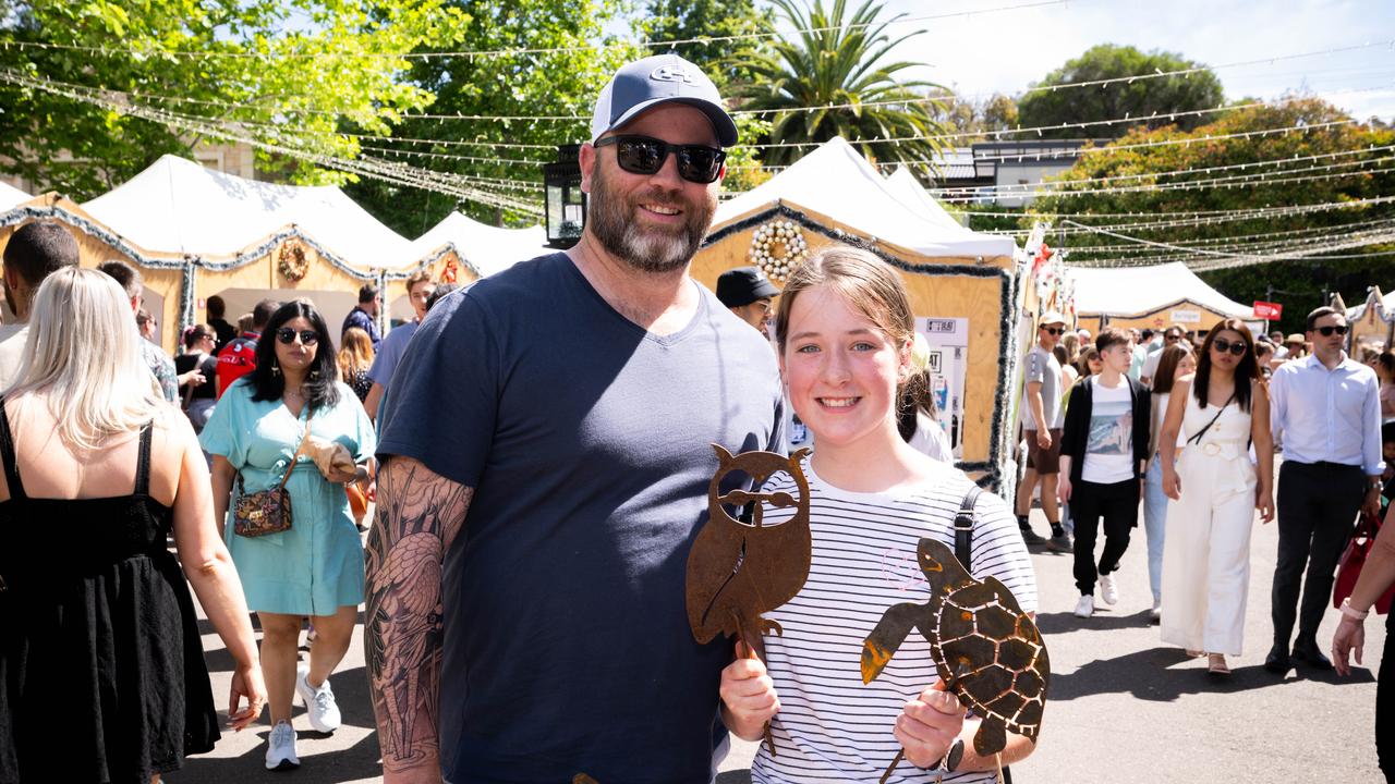 Hahndorf Christkindlmarkt shoppers spreading cheer. Picture: The Advertiser/ Morgan Sette