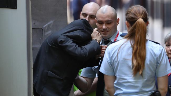 Meth Mean arrives at the Supreme Court of Victoria on Friday morning. Picture: David Crosling/AAP.