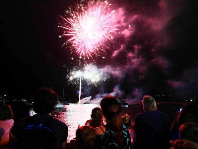 The New Year's Eve fireworks at Gosford have always been a popular event on the calendar. Picture: Peter Clark