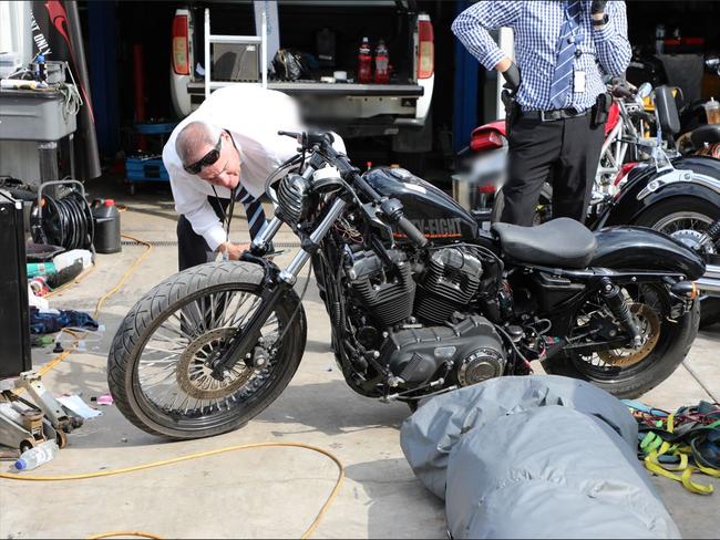 Operation Blue Ember saw police raid a number of properties on the NSW-Victorian border. Picture: NSW Police