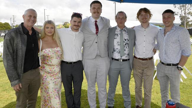 The Ladbrokes 2024 Moe Cup is held at Moe Horse Racing Club, Moe Victoria, Friday 18th October 2024. The Herben family enjoying the races.Picture: Andrew Batsch