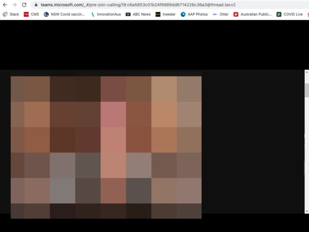 Pornographic images appeared on the live vision.