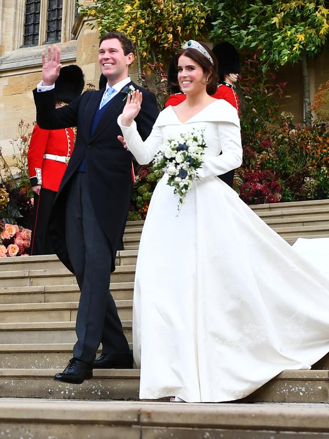 Waving for the crowd. Picture: Getty