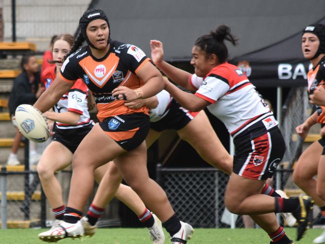 Alavina Tu'ifua scored for the Tigers. Picture: Sean Teuma