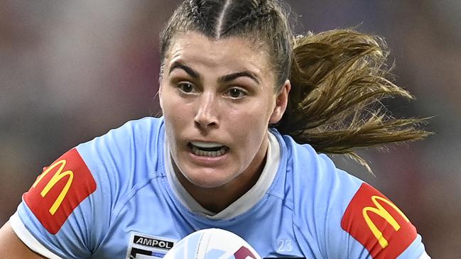 Blues star Jess Sergis has previously backed calls for a three-game series. (Photo by Ian Hitchcock/Getty Images)