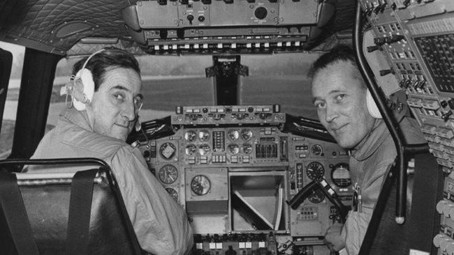 Concorde test pilots Brian Trubshaw and John Cochrane in 1969.